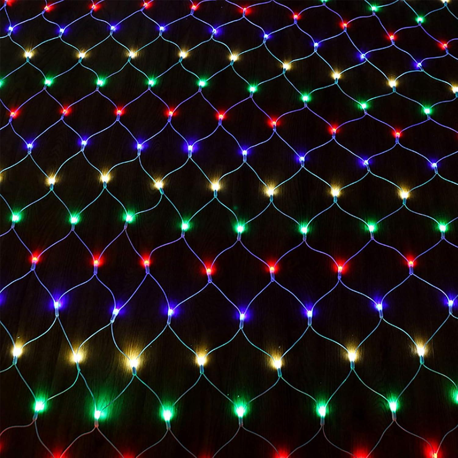 LILIIN LED-lichtketting kleurrijk met 250 LED's, 3 x 2 meter, 8 lichtmodi, uitbreidbaar