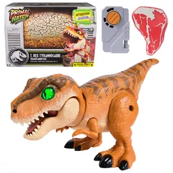 Jurassic World - Primal Hatch Interaktiver T-Rex im Ei mit Sound-, und Lichteffekten, Trainings-, und Spielfunktionen