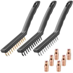 Stahlwerk, Schweissgerät Zubehör, Fülldrahtdüse AK15/MB15 bis zu 200 A 6er Set Originalzubehör