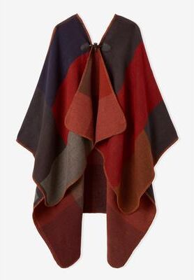 Women's Color Block Shawl by Accessories For All in Brown Colorblock