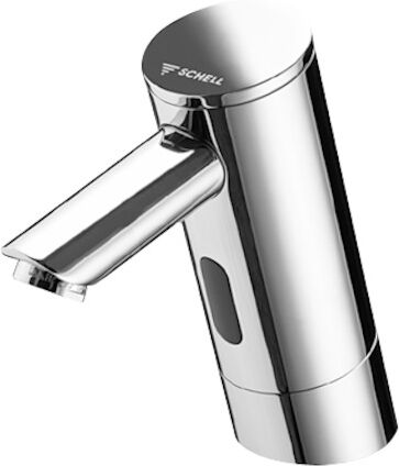 Schell Puris e mitigeur de lavabo électronique 012250699 chromé, à piles, pour eau froide, bec 140mm