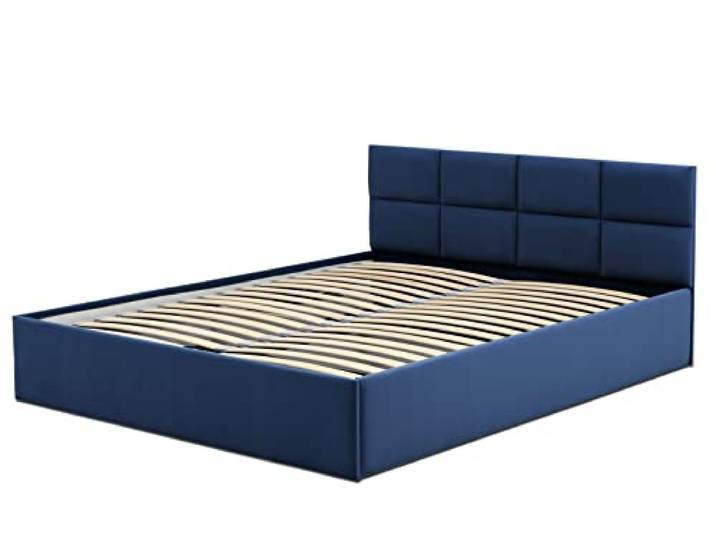 Polsterbett Monos 160x200 mit Bettkasten! Doppelbett mit Lattenrost! Best Stauraumbett! (Trinity 31)