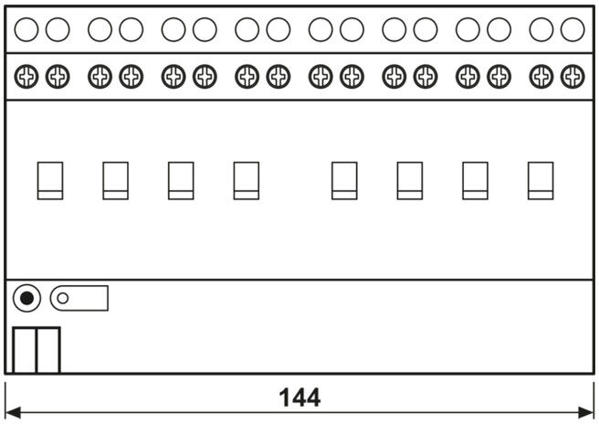 JUNG KNX Actionneur de commutation 8 canaux C-charge 2308.16 REGCHM (2308.16REGCHM)