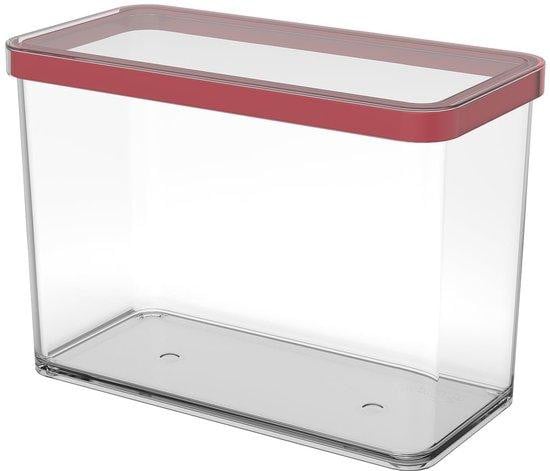 Benza Ibenzoa Robuuste voorraadbus voor voedsel, 2,1 l, Rood