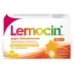 LEMOCIN gegen Halsschmerzen Honig-u.Zitroneng.Lut. 24 St