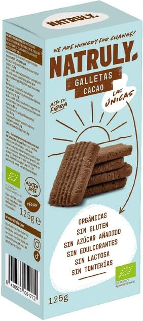 Natruly Galletas Cacao Bio 125g