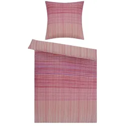 como Satin Bettwäsche  Neon Stripes , rosa/pink , Maße (cm): B: 135