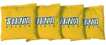 Skip's Garage Siena College Saints Yellow Cornhole Bags