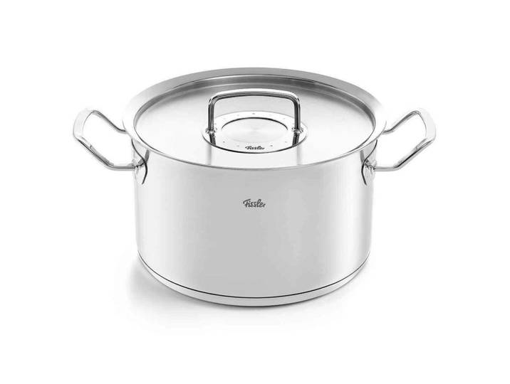 Fissler Kochtopf Original-Profi Collection®, Silber, Metall, 6,3 L, Made in Germany, backofengeeignet, Kochen, Töpfe, Kochtöpfe