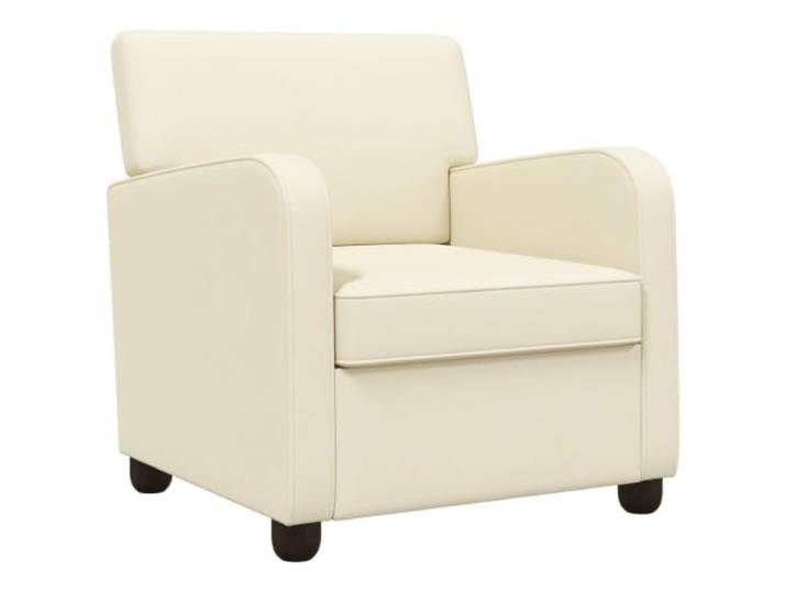 Todiikf Moderner Samtsessel Creme Polstersessel 70x79x78 cm Bequemer Einzelsessel mit weicher Schaumstoffpolsterung und breiten Armlehnen fuer Ihr Wohnzimmer oder Schlafzimmer.