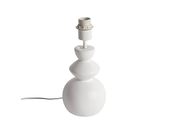 Lampe de table design en céramique blanche 15 cm sans abat-jour -