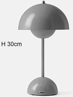 Uplifted Finds Minimalist Creative Flower Bud LED Table Lamp For Bedroom And Office Decor grey