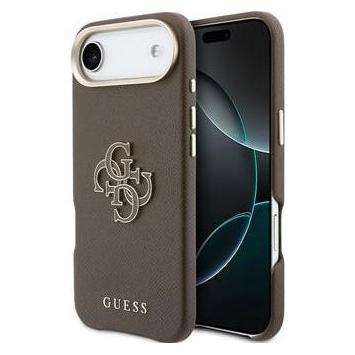 Guess PU Resin Logo Case for iPhone Air Brown (Apple iPhone Air) (GUHCP17M5PS4RGGW)