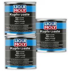 3x Bremsenpaste LIQUI MOLY 1829 Kupferpaste Kupfer-Paste Montage Bremse Fett 500g