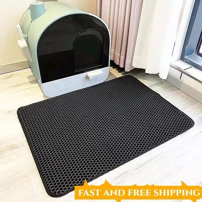Uplifted Finds Double Layer Honeycomb Litter Hub black 55 X 75 Cm
