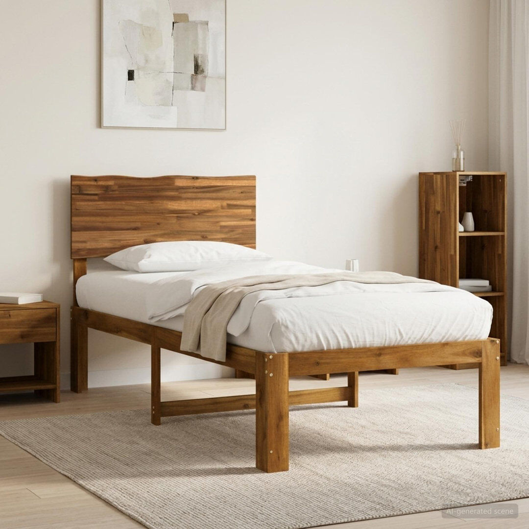 vidaXL Bed Natural 120 x 200cm