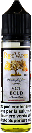 Ripe Vapes Vct Bold Liquido Shot 20ml Tabacco Vaniglia Crema Pasticciera