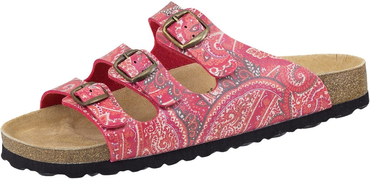 Sandale LICO "Bioline", Damen, Gr. 37, rot (rot, orange), Obermaterial: 100% Synthetik synthetic., Schuhe Sandale