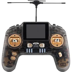 HelloRadio V12 MAX 2,4GHz - ELRS LBT Fernsteuerung Mode 2 braun, gold