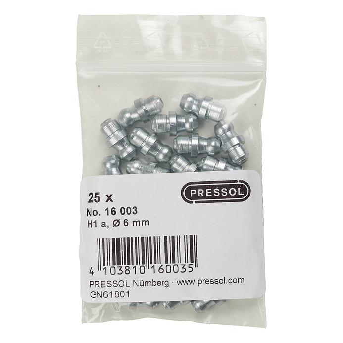 Pressol Kegelschmiernippel H1 A-gerade, Ø 6 mm-V (16 003)