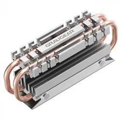 GRAUGEAR G-M2HS06 Computerkühlsystem M.2 NVMe SSD Kühlkörper/Radiator Aluminium, Kupfer