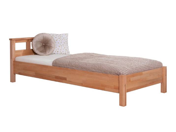 Ticaa Bettgestell Einzelbett und Doppelbett Merci Buche Bio-Geölt