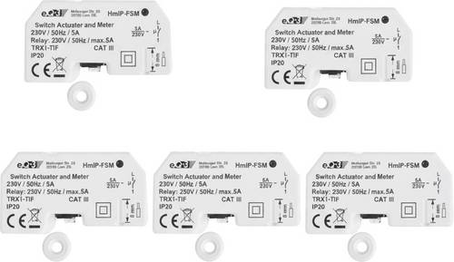 Homematic IP Funk Schaltaktor mit Messfunktion HmIP-FSM - 5er Set