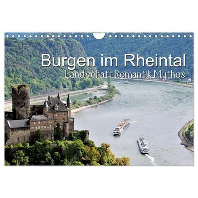 Burgen im Rheintal - Landschaft, Romantik, legend (Wandkalender 2027 DIN A4 quer), CALVENDO Monatskalender
