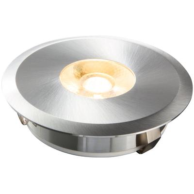 HEITRONIC LED Einbaustrahler "Austin", grau (aluminiumfarben), 1, Ø 8,2cm H: 2,27cm, 1 Stk., Leuchten, Einbauleuchte,LED-Downlight,Edelstahlgehäuse, sehr geringe Einbautiefe, LED Einbaustrahler