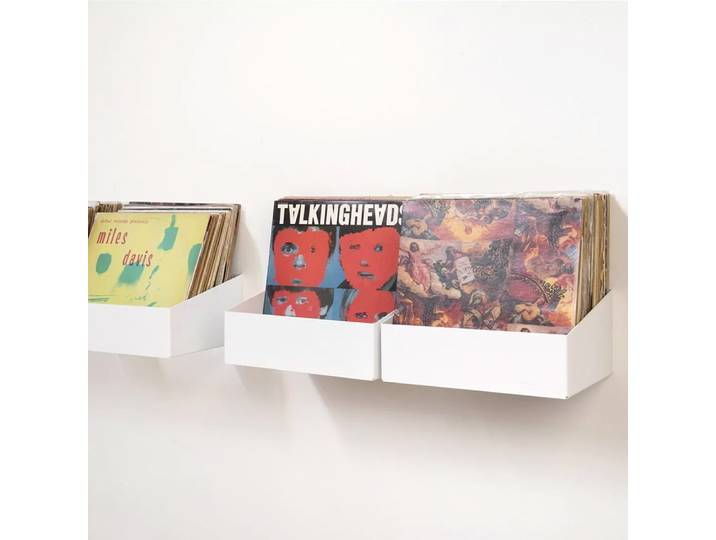Schallplattenregal teenyle - set mit 4 - weiß - teebooks