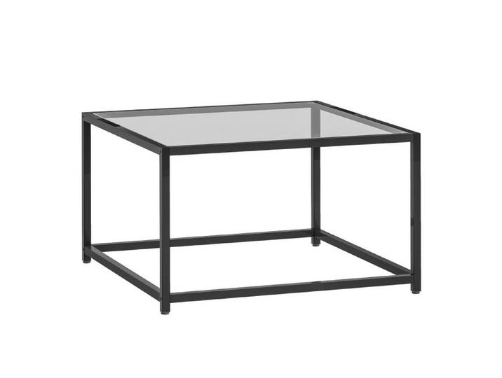 FELIXLEO Beistelltisch Beistelltisch Quadratisch Nachttisch mit Hartglas Tischplatte (1-St)