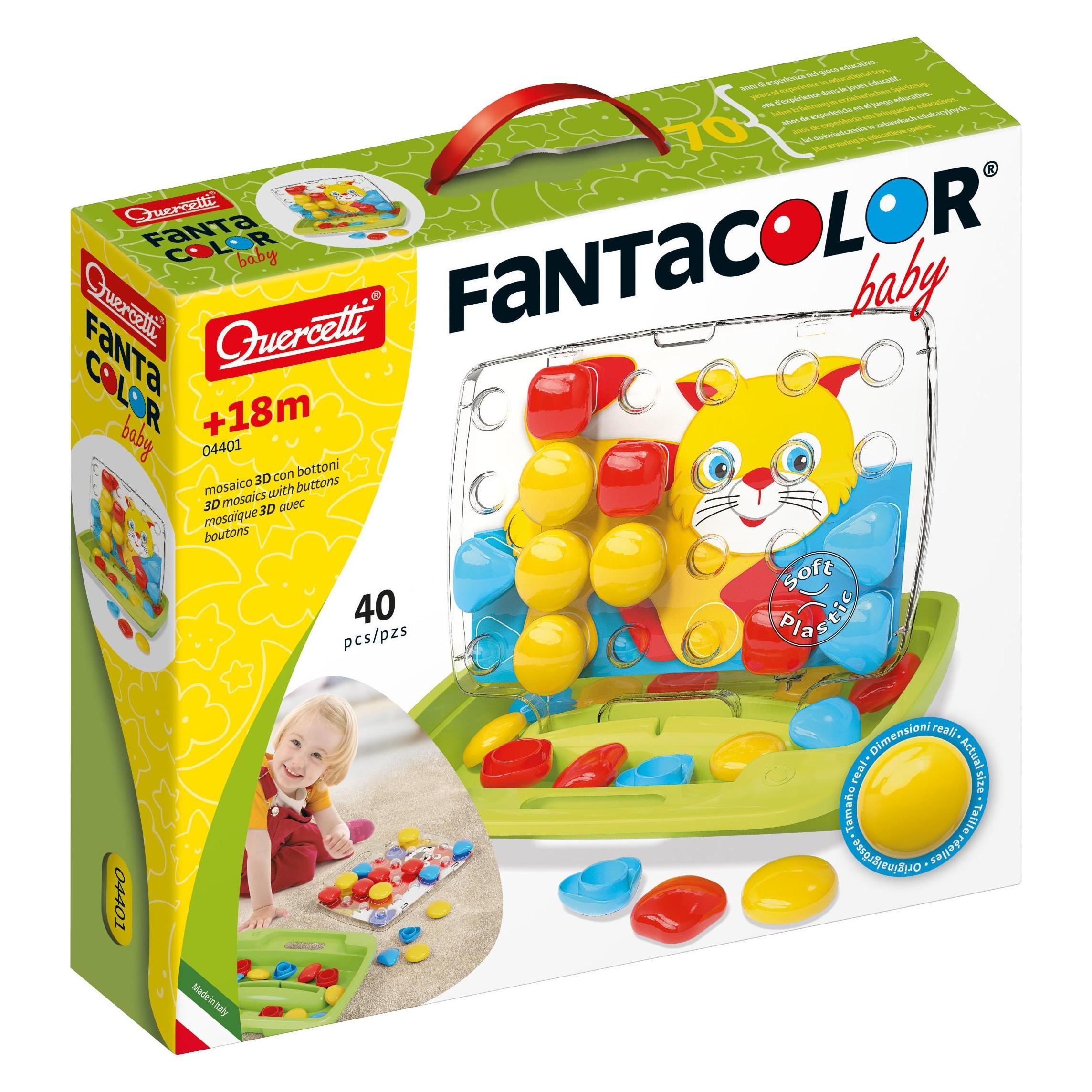 Quercetti Stiftemosaik FantaColor Baby (40 Teile) (Q4401)