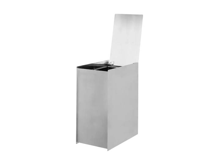 Ferm Living Poubelle Sama Brushed stainless steel