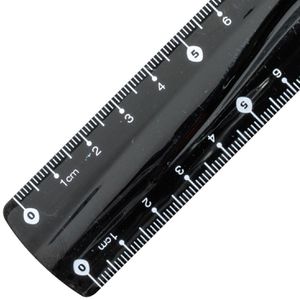 Brunnen Lineal 104971590, Colour Code, 15 cm, Kunststoff, onxy, für Rechts- & Linkshänder