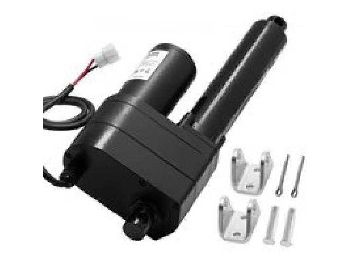 VEVOR Actionneur Linéaire 12 V, Actionneur à Mouvement Linéaire Ultra-résistant Course 150 mm, IP65, 9000 N, 5 mm/s, avec Support Montage, pour Machines Industrielles, Navires, Systèmes Levage Lourds