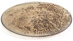 Zodax "Hoku 11"" Dotted Glass Plates, Set of 6"