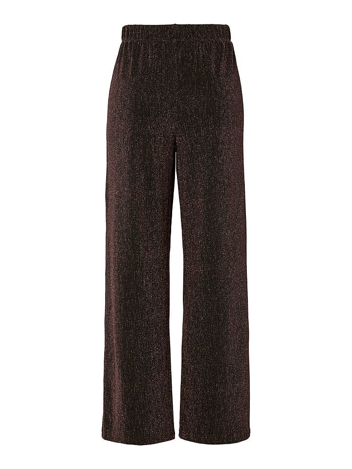 Pieces Marlenehose "Maeve" in Braun - M