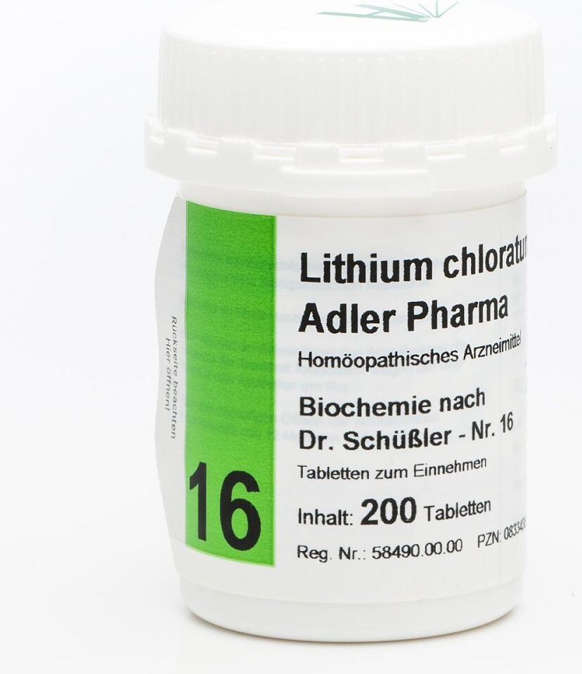 Biochemie Adler 16 Lithium chlor.D12 Ad.p. Tabletten