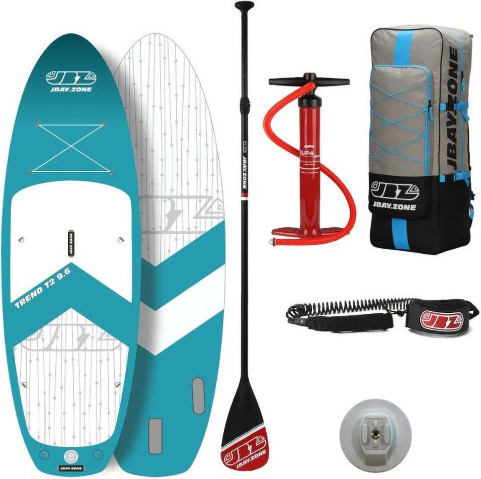 JBAY.ZONE Trend T2 Touring SUP Board Komplettset blau