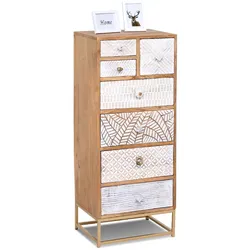 Kommode SANSIBAR AMRUM (BHT 45x110x35 cm) - braun - BHT 45x110x35 cm