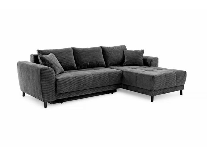 Ecksofa Brook Cord Grau