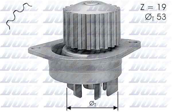 Dolz Wasserpumpe C113 Für Peugeot