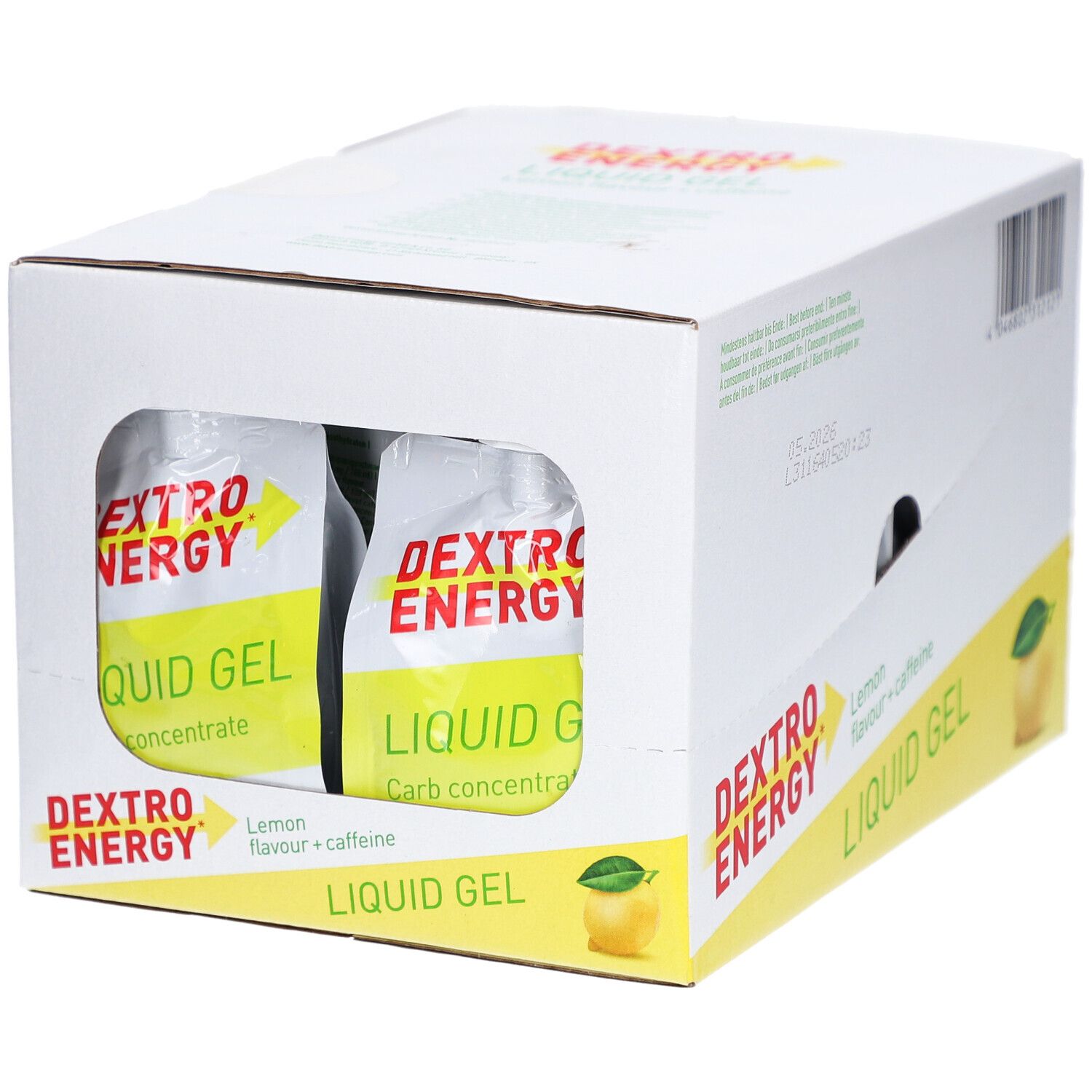 Dextro Energy Liquid Gel, Zitrone-Koffein 18x60 ml Gel