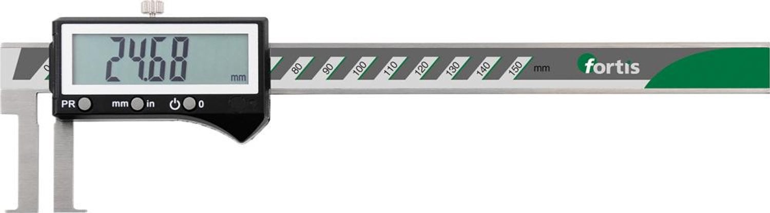 FORTIS Digitale schuifmaat voor groefmetingen 22-150/0,01mm