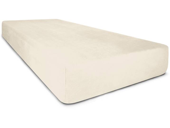 Spannbettlaken ASPERO Flanell-Spannbettlaken PERPIGNAN , beige, B:180cm, Bettlaken, Spannbettlaken