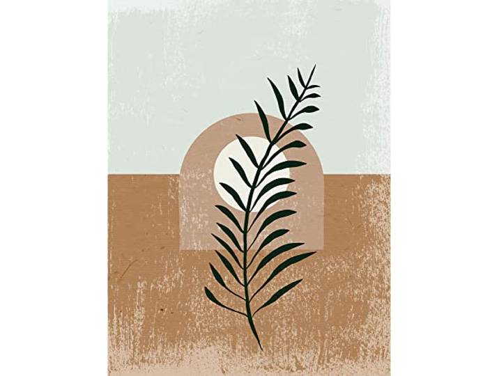 Komar Wandbild - Silence Full Moon - Größe: 30 x 40 cm - Poster, Kunstdruck, Dekoration, Wohnzimmer, Schlafzimmer