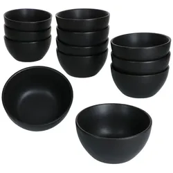 12er Set Snack- & Dip-Schälchen London Lampart Nero - 24304272