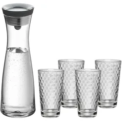 WMF Wasserkaraffe und 4 Gläser