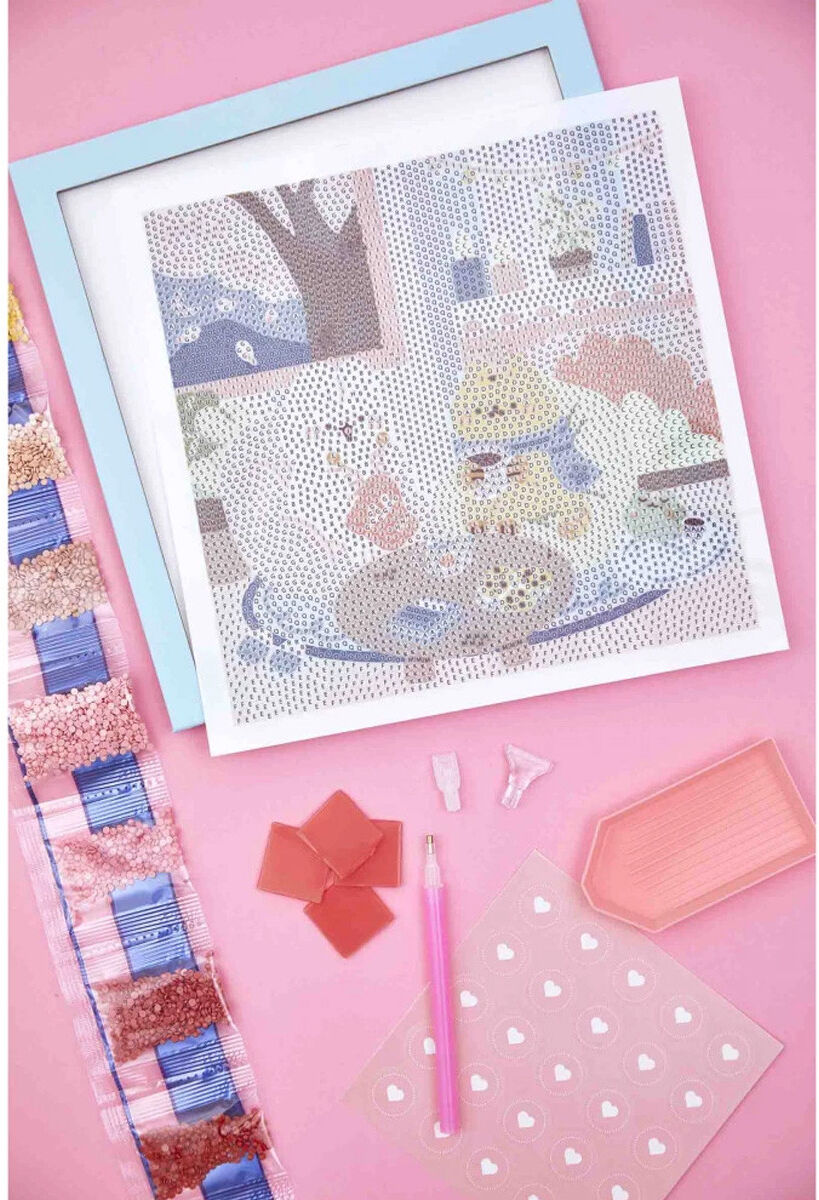 Peinture Diamant Cosy Strass Happy Home - Janod