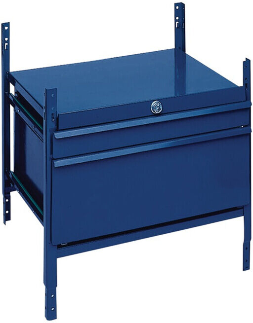 LOGS Élément tiroir LOGS 100 H520×I540×P390mm 2 tiroirs bleu verrouillable RAL 5022 LOGS ; Industrial Quality Supplies (LOGS 100 RAL 5022)